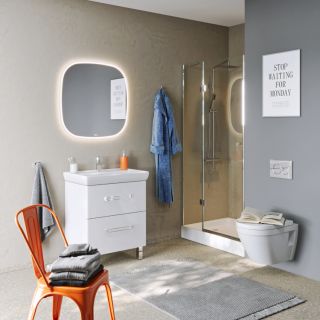 Зеркало с подсветкой Aqwella AURA AUR0210AH 100 см